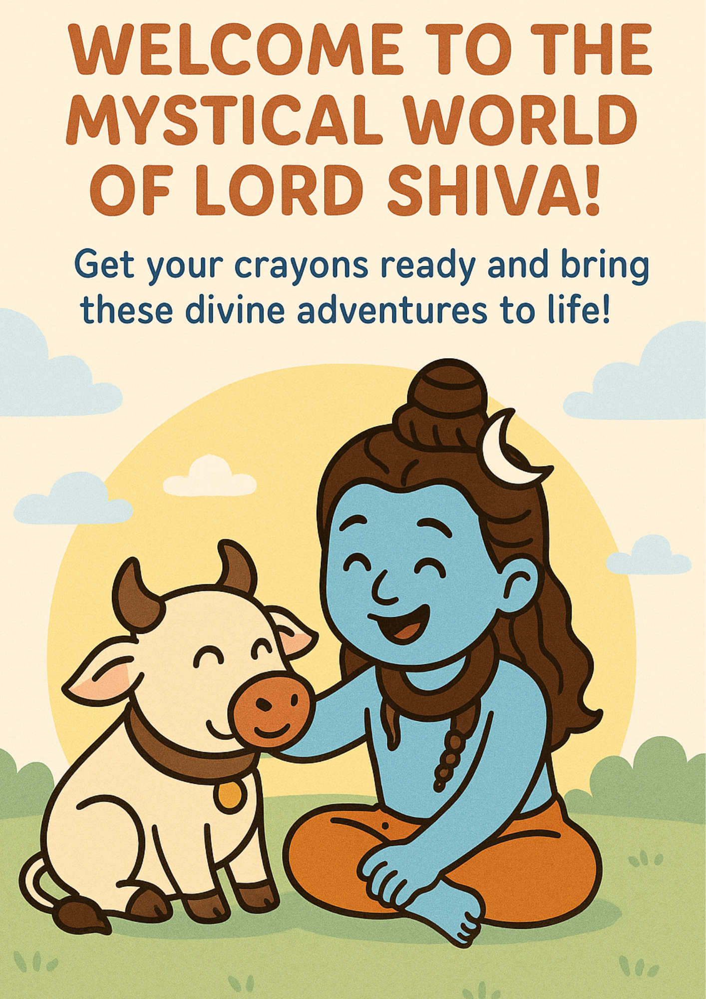 Lord Shiva’s Mystical World: A Coloring Adventure for Little Artists