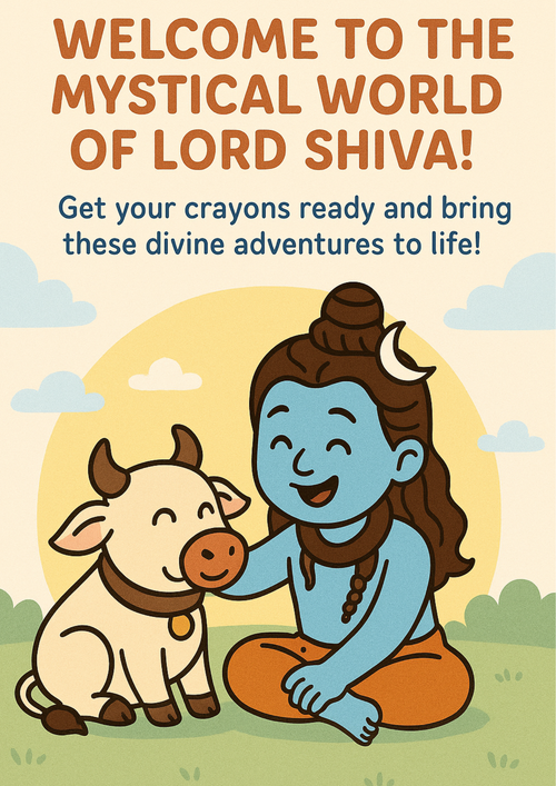 Lord Shiva’s Mystical World: A Coloring Adventure for Little Artists