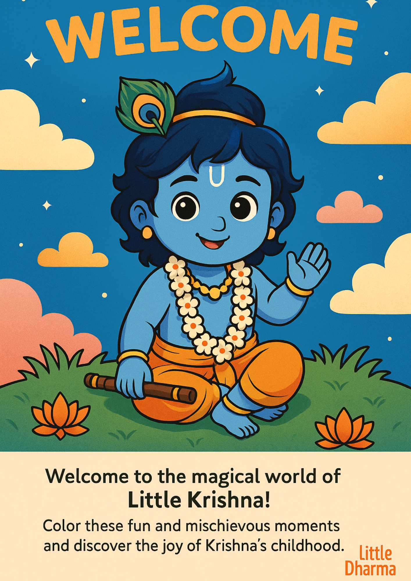 Little Krishna’s Mischief: A Coloring Book for Little Hands