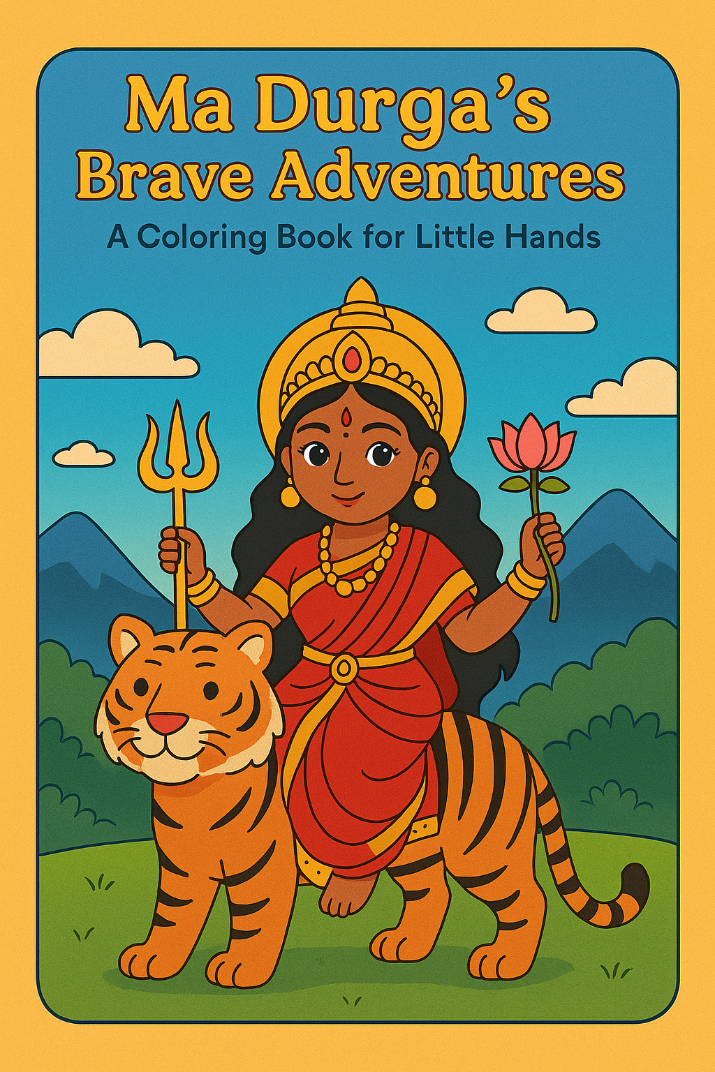 Ma Durga’s Brave Adventures: A Coloring Book for Little Hands