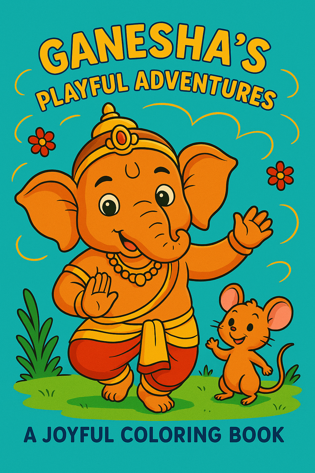 Ganesha’s Playful Adventures Coloring Book