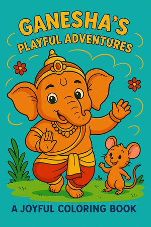 Ganesha’s Playful Adventures Coloring Book